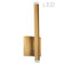 Dainolite 10W Wall Sconce Aged Brass with White Acrylic Diffuser WLS-1410LEDW-AGB