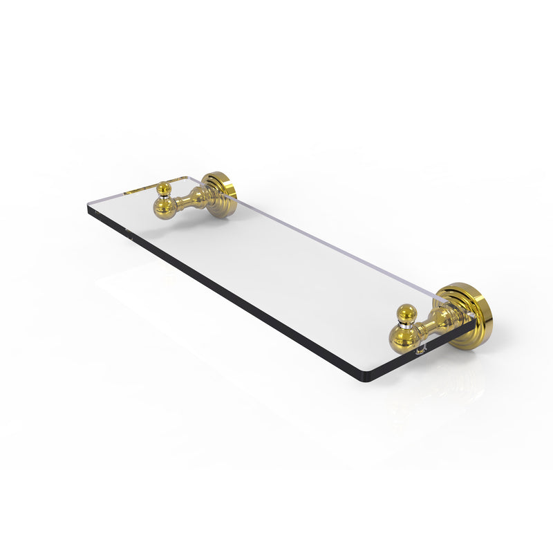 Allied Brass Waverly Place Collection 16 Inch Glass Vanity Shelf with Beveled Edges WP-1-16-PB