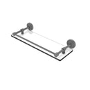 Allied Brass Waverly Place 16 Inch Tempered Glass Shelf with Gallery Rail WP-1-16-GAL-GYM