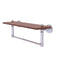 Allied Brass Waverly Place Collection 16 Inch Solid IPE Ironwood Shelf with Integrated Towel Bar WP-1-16TB-IRW-SCH