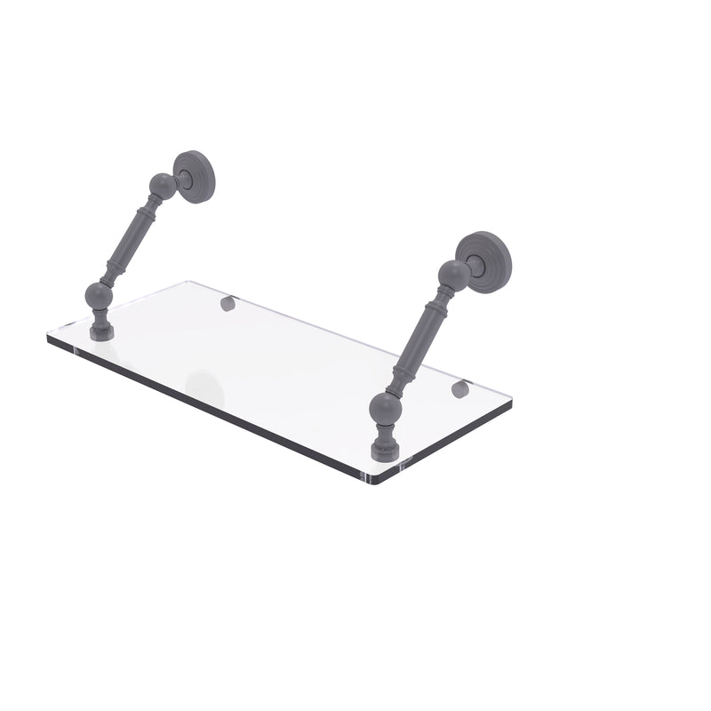 Allied Brass Waverly Place Collection 18 Inch Floating Glass Shelf WP-1-18-GYM