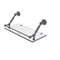 Allied Brass Waverly Place 18 Inch Floating Glass Shelf with Gallery Rail WP-1-18-GAL-GYM