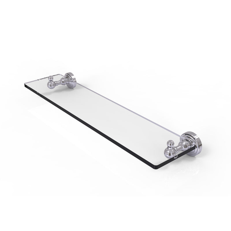 Allied Brass Waverly Place Collection 22 Inch Glass Vanity Shelf with Beveled Edges WP-1-22-PC