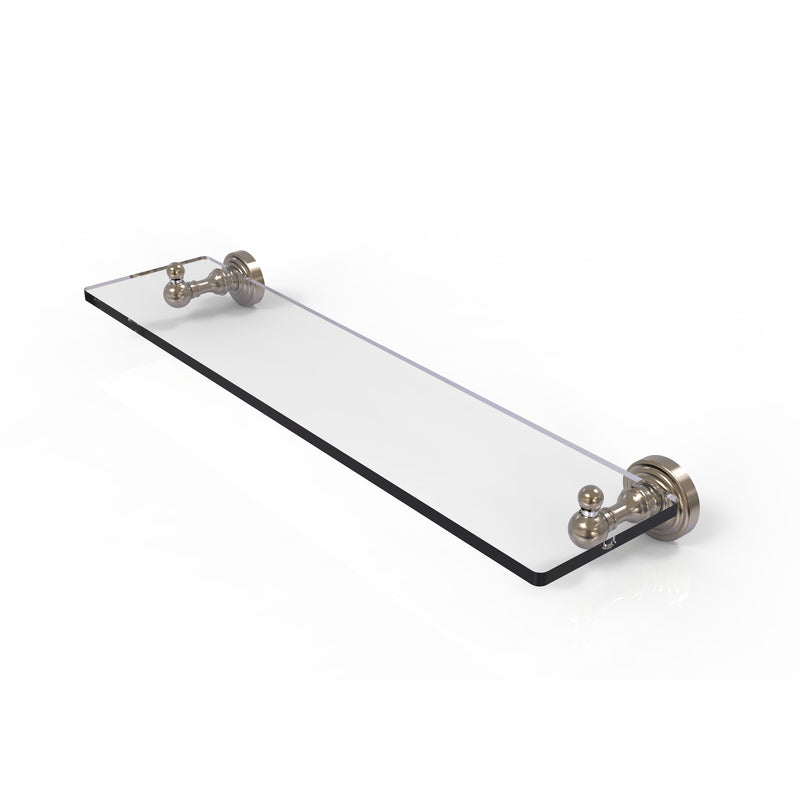 Allied Brass Waverly Place Collection 22 Inch Glass Vanity Shelf with Beveled Edges WP-1-22-PEW