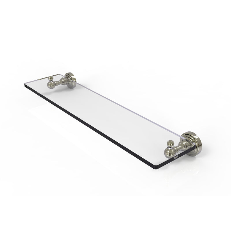 Allied Brass Waverly Place Collection 22 Inch Glass Vanity Shelf with Beveled Edges WP-1-22-PNI