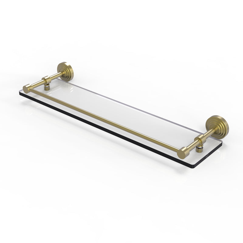 Allied Brass Waverly Place 22 Inch Tempered Glass Shelf with Gallery Rail WP-1-22-GAL-SBR