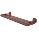 Allied Brass Waverly Place Collection 22 Inch Solid IPE Ironwood Shelf with Gallery Rail WP-1-22-GAL-IRW-CA