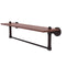 Allied Brass Waverly Place Collection 22 Inch Solid IPE Ironwood Shelf with Integrated Towel Bar WP-1-22TB-IRW-ABZ