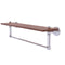 Allied Brass Waverly Place Collection 22 Inch Solid IPE Ironwood Shelf with Integrated Towel Bar WP-1-22TB-IRW-PC