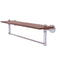 Allied Brass Waverly Place Collection 22 Inch Solid IPE Ironwood Shelf with Integrated Towel Bar WP-1-22TB-IRW-SCH