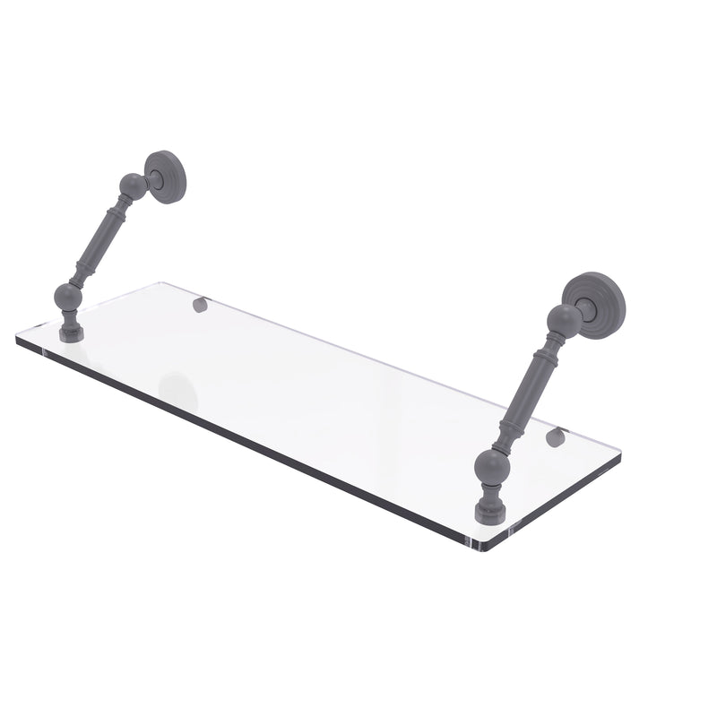 Allied Brass Waverly Place Collection 24 Inch Floating Glass Shelf WP-1-24-GYM