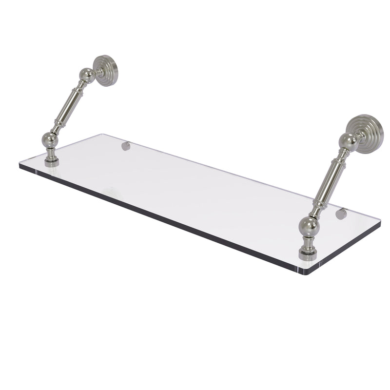 Allied Brass Waverly Place Collection 24 Inch Floating Glass Shelf WP-1-24-SN