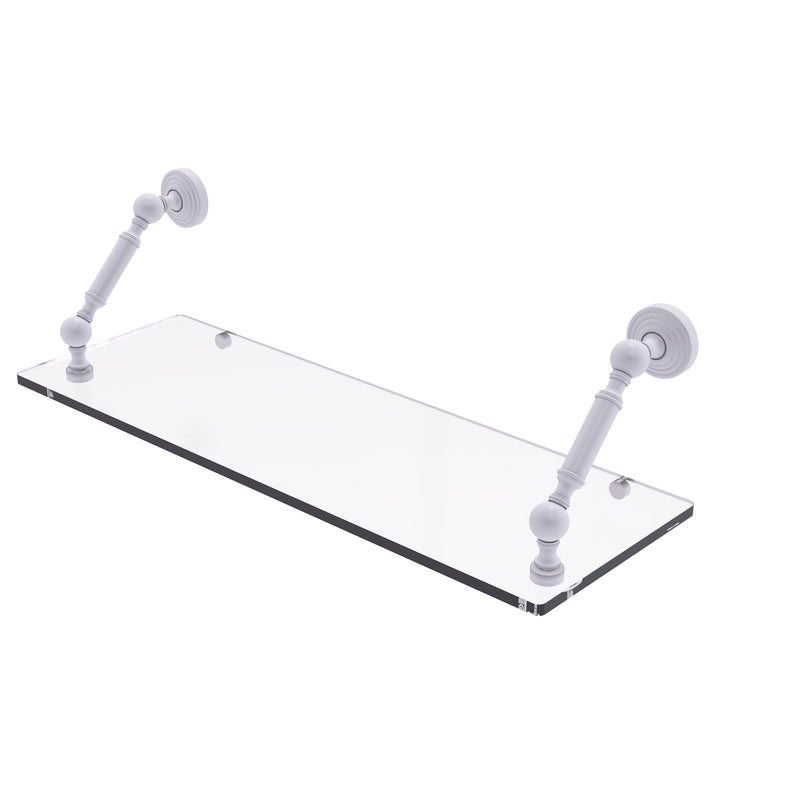 Allied Brass Waverly Place Collection 24 Inch Floating Glass Shelf WP-1-24-WHM