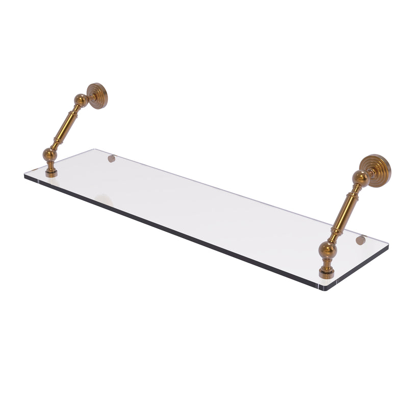Allied Brass Waverly Place Collection 30 Inch Floating Glass Shelf WP-1-30-BBR