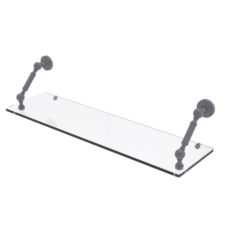 Allied Brass Waverly Place Collection 30 Inch Floating Glass Shelf WP-1-30-GYM