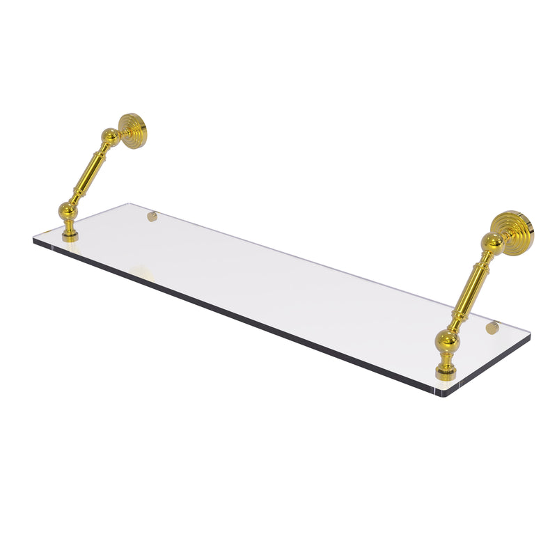 Allied Brass Waverly Place Collection 30 Inch Floating Glass Shelf WP-1-30-PB