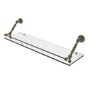 Allied Brass Waverly Place 30 Inch Floating Glass Shelf with Gallery Rail WP-1-30-GAL-ABR