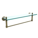 Allied Brass Waverly Place Collection 22 Inch Glass Vanity Shelf with Integrated Towel Bar WP-1TB-22-ABR