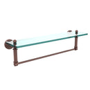 Allied Brass Waverly Place Collection 22 Inch Glass Vanity Shelf with Integrated Towel Bar WP-1TB-22-CA