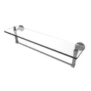 Allied Brass Waverly Place Collection 22 Inch Glass Vanity Shelf with Integrated Towel Bar WP-1TB-22-GYM