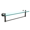 Allied Brass Waverly Place Collection 22 Inch Glass Vanity Shelf with Integrated Towel Bar WP-1TB-22-ORB