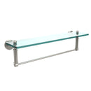 Allied Brass Waverly Place Collection 22 Inch Glass Vanity Shelf with Integrated Towel Bar WP-1TB-22-PNI