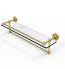 Allied Brass 22 Inch Gallery Glass Shelf with Towel Bar WP-1TB-22-GAL-PB