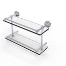 Allied Brass Waverly Place 16 Inch Double Glass Shelf with Gallery Rail WP-2-16-GAL-PC
