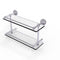 Allied Brass Waverly Place 16 Inch Double Glass Shelf with Gallery Rail WP-2-16-GAL-PC