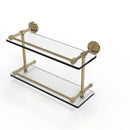 Allied Brass Waverly Place 16 Inch Double Glass Shelf with Gallery Rail WP-2-16-GAL-UNL