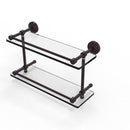 Allied Brass Waverly Place 16 Inch Double Glass Shelf with Gallery Rail WP-2-16-GAL-VB