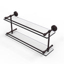 Allied Brass Waverly Place 22 Inch Double Glass Shelf with Gallery Rail WP-2-22-GAL-ABZ