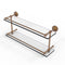 Allied Brass Waverly Place 22 Inch Double Glass Shelf with Gallery Rail WP-2-22-GAL-BBR