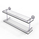 Allied Brass Waverly Place 22 Inch Double Glass Shelf with Gallery Rail WP-2-22-GAL-PC