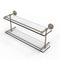 Allied Brass Waverly Place 22 Inch Double Glass Shelf with Gallery Rail WP-2-22-GAL-PEW
