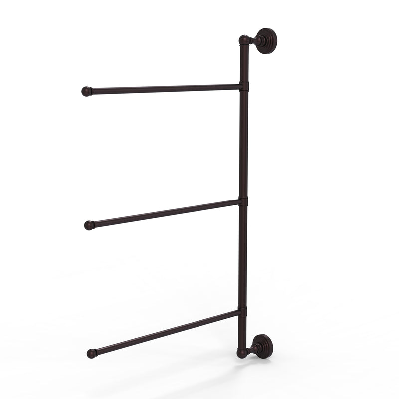 Allied Brass Waverly Place Collection 3 Swing Arm Vertical 28 Inch Towel Bar WP-27-3-16-28-ABZ