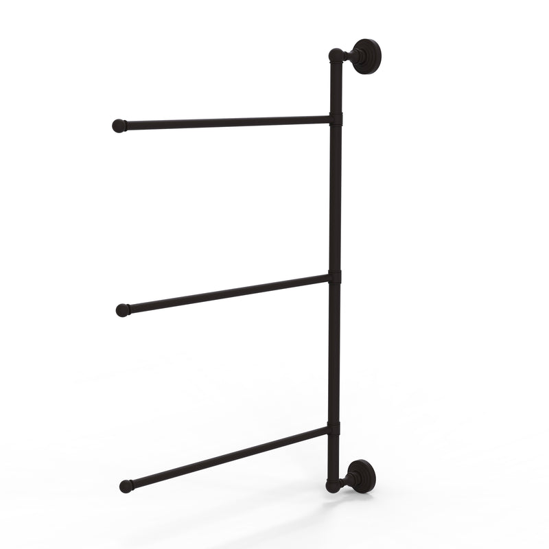 Allied Brass Waverly Place Collection 3 Swing Arm Vertical 28 Inch Towel Bar WP-27-3-16-28-ORB