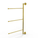 Allied Brass Waverly Place Collection 3 Swing Arm Vertical 28 Inch Towel Bar WP-27-3-16-28-PB