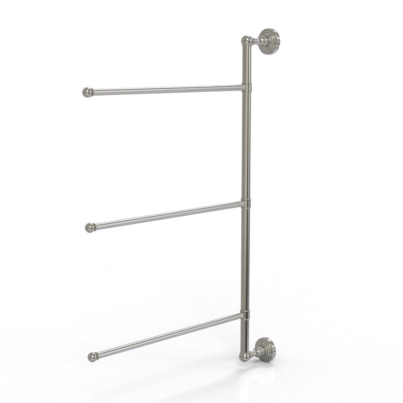 Allied Brass Waverly Place Collection 3 Swing Arm Vertical 28 Inch Towel Bar WP-27-3-16-28-SN