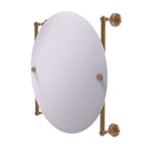 Allied Brass Waverly Place Collection Round Frameless Rail Mounted Mirror WP-27-90-BBR