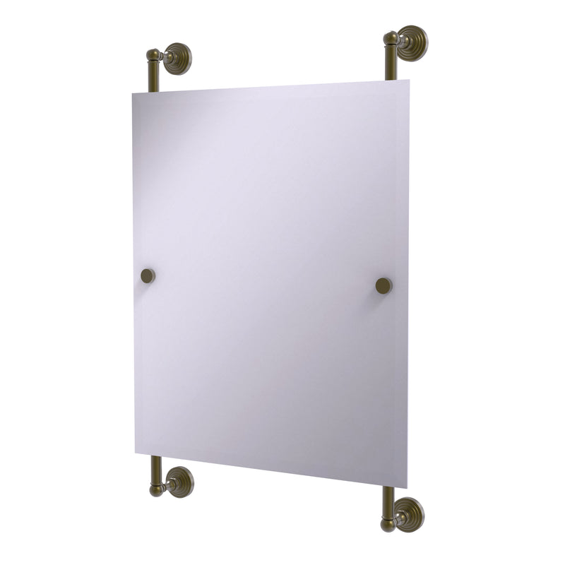 Allied Brass Waverly Place Collection Rectangular Frameless Rail Mounted Mirror WP-27-92-ABR