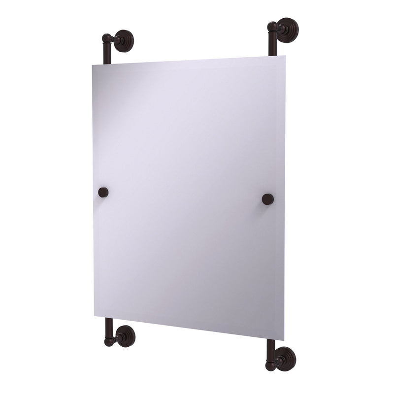 Allied Brass Waverly Place Collection Rectangular Frameless Rail Mounted Mirror WP-27-92-ABZ