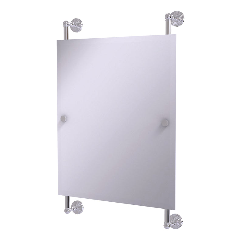 Allied Brass Waverly Place Collection Rectangular Frameless Rail Mounted Mirror WP-27-92-PC
