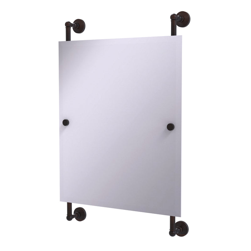 Allied Brass Waverly Place Collection Rectangular Frameless Rail Mounted Mirror WP-27-92-VB