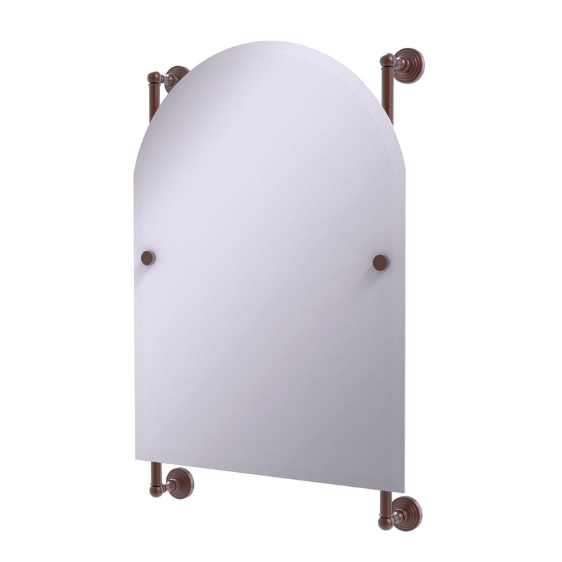 Allied Brass Waverly Place Collection Arched Top Frameless Rail Mounted Mirror WP-27-94-CA