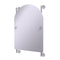 Allied Brass Waverly Place Collection Arched Top Frameless Rail Mounted Mirror WP-27-94-PC