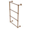 Allied Brass Waverly Place Collection 4 Tier 30 Inch Ladder Towel Bar with Dotted Detail WP-28D-30-BBR