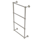 Allied Brass Waverly Place Collection 4 Tier 30 Inch Ladder Towel Bar with Dotted Detail WP-28D-30-SN