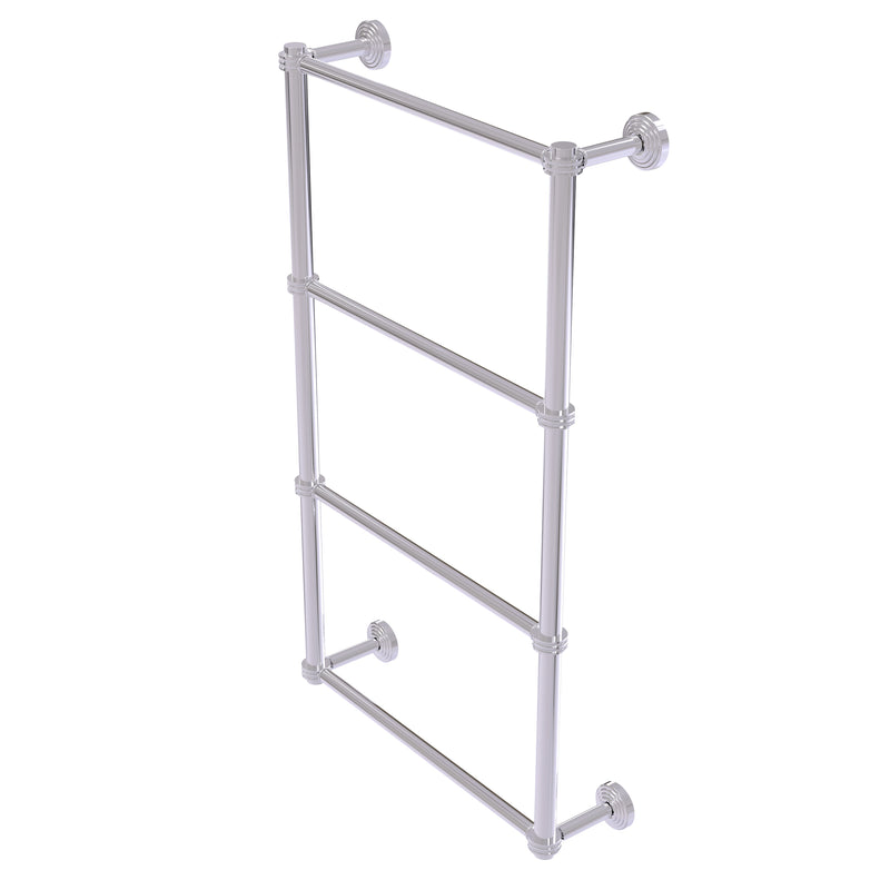 Allied Brass Waverly Place Collection 4 Tier 36 Inch Ladder Towel Bar with Dotted Detail WP-28D-36-PC