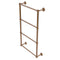 Allied Brass Waverly Place Collection 4 Tier 24 Inch Ladder Towel Bar with Groovy Detail WP-28G-24-BBR